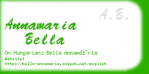 annamaria bella business card